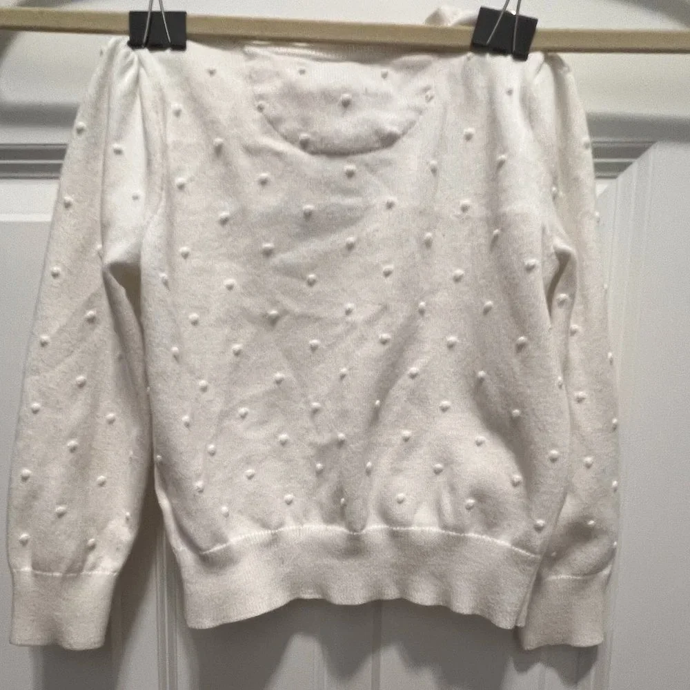 Ralph Lauren 4 T gorgeous white button-down sweater